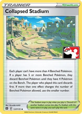 'Pokemon - 'Collapsed Stadium 137/172  Prize Pack Series Cards - Uncommon