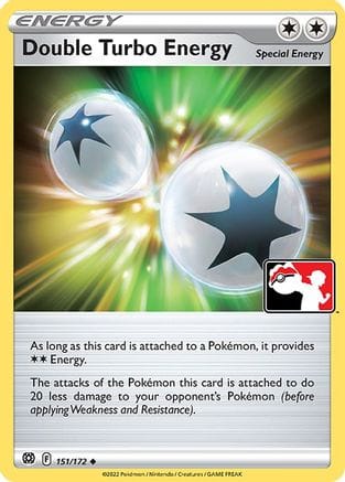 'Pokemon - 'Double Turbo Energy 151/172  - Holofoil Prize Pack Series Cards - Uncommon