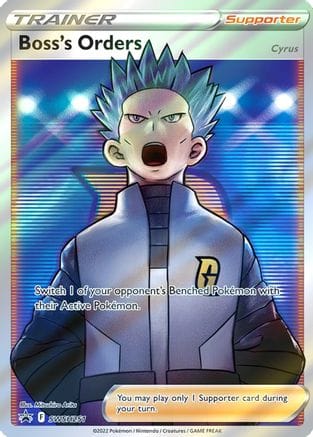 'Pokemon - 'Boss's Orders (Full Art) SWSH251  - Holofoil SWSH Sword & Shield Promo Cards - Promo