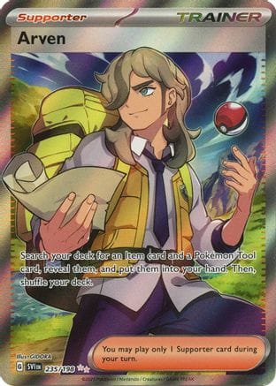 'Pokemon - 'Arven 235/198  - Holofoil SV01 Scarlet & Violet Base Set - Ultra Rare