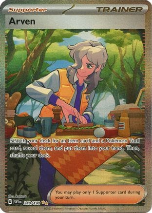 'Pokemon - 'Arven 249/198  - Holofoil SV01 Scarlet & Violet Base Set - Special Illustration Rare