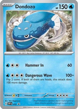 'Pokemon - 'Dondozo 012  - Holofoil SV Scarlet & Violet Promo Cards - Promo