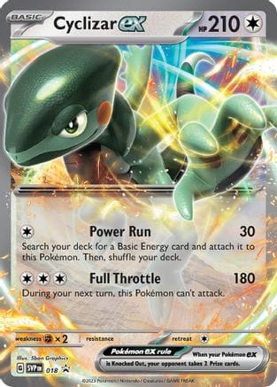 'Pokemon - 'Cyclizar ex 018  - Holofoil SV Scarlet & Violet Promo Cards - Promo