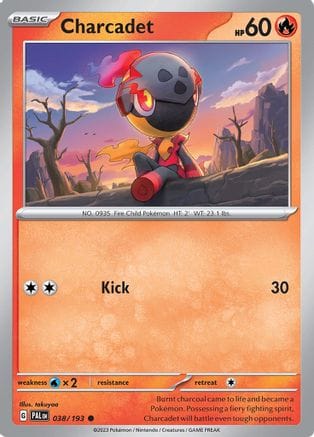 'Pokemon - 'Charcadet 038/193  SV02 Paldea Evolved - Common