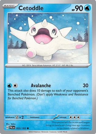 'Pokemon - 'Cetoddle 053/193  SV02 Paldea Evolved - Common