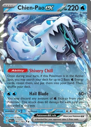 'Pokemon - 'Chien 061/193  - Holofoil SV02 Paldea Evolved - Double Rare