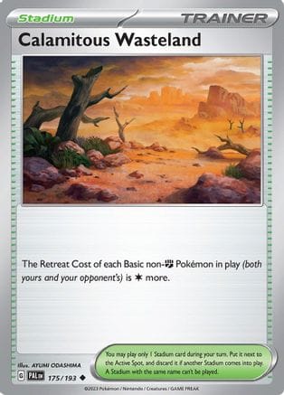 'Pokemon - 'Calamitous Wasteland 175/193  SV02 Paldea Evolved - Uncommon