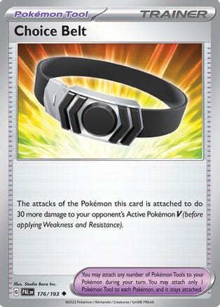 'Pokemon - 'Choice Belt 176/193  SV02 Paldea Evolved - Uncommon