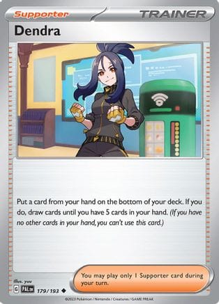 'Pokemon - 'Dendra 179/193  SV02 Paldea Evolved - Uncommon