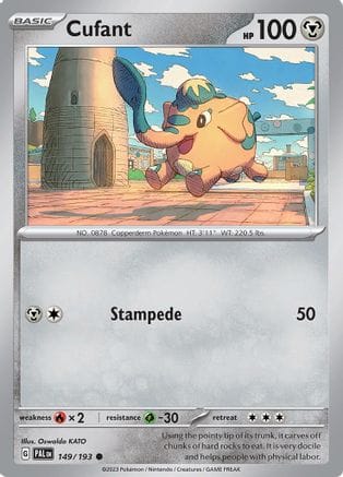 'Pokemon - 'Cufant 149/193  SV02 Paldea Evolved - Common