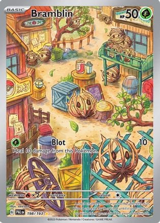 'Pokemon - 'Bramblin 198/193  - Holofoil SV02 Paldea Evolved - Illustration Rare