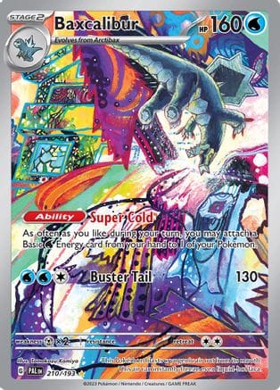 'Pokemon - 'Baxcalibur 210/193  - Holofoil SV02 Paldea Evolved - Illustration Rare