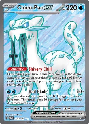 'Pokemon - 'Chien 236/193  - Holofoil SV02 Paldea Evolved - Ultra Rare