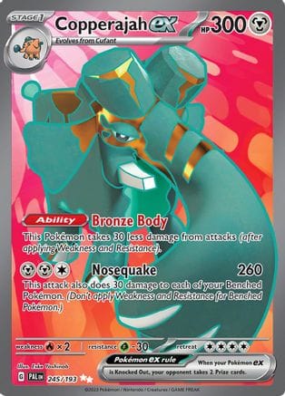 'Pokemon - 'Copperajah ex 245/193  - Holofoil SV02 Paldea Evolved - Ultra Rare