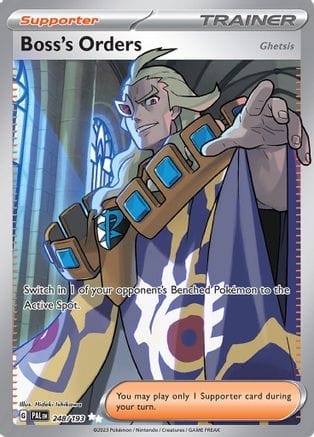 'Pokemon - 'Boss's Orders 248/193  - Holofoil SV02 Paldea Evolved - Ultra Rare