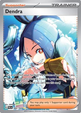 'Pokemon - 'Dendra 266/193  - Holofoil SV02 Paldea Evolved - Special Illustration Rare