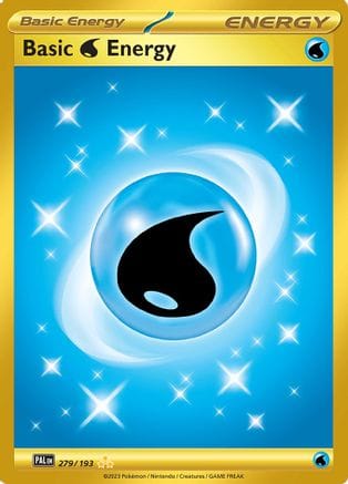 'Pokemon - 'Basic Water Energy 279/193  - Holofoil SV02 Paldea Evolved - Hyper Rare