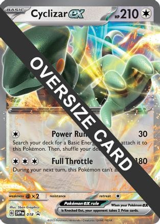 'Pokemon - 'Cyclizar ex 018  - Holofoil Jumbo Cards - Promo