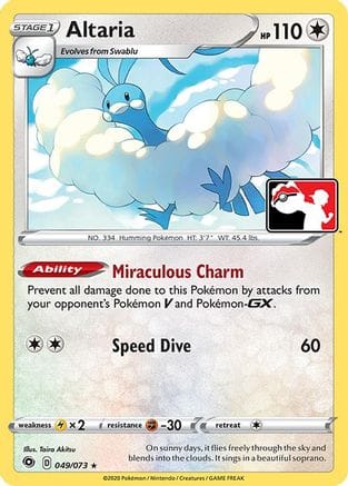 'Pokemon - 'Altaria 049/73  Prize Pack Series Cards - Rare