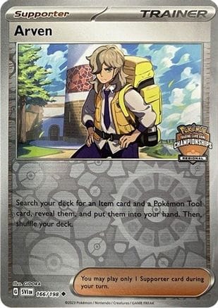 'Pokemon - 'Arven 166/198  - Reverse Holofoil League & Championship Cards - Promo
