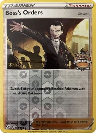 'Pokemon - 'Boss's Orders 154/192  - Reverse Holofoil League & Championship Cards - Promo