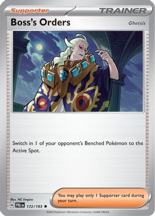 'Pokemon - 'Boss's Orders 172/193  Deck Exclusives - Rare