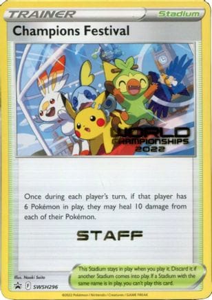 'Pokemon - 'Champions Festival SWSH296  SWSH Sword & Shield Promo Cards - Promo