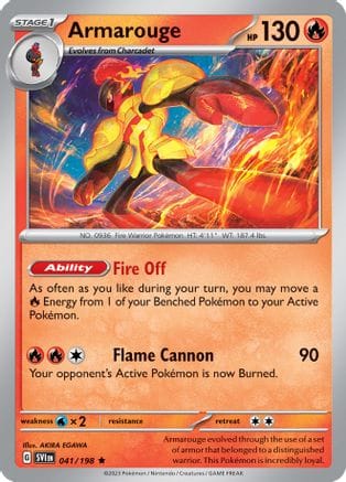 'Pokemon - 'Armarouge 041/198  - Holofoil Miscellaneous Cards & Products - Rare