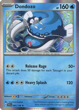 'Pokemon - 'Dondozo 061/198  - Holofoil Miscellaneous Cards & Products - Rare