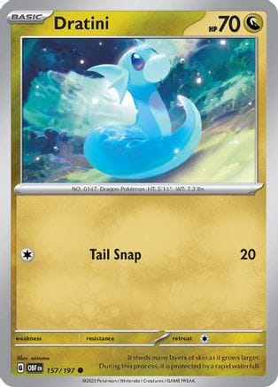 'Pokemon - 'Dratini 157/197  SV03 Obsidian Flames - Common