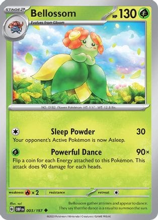 'Pokemon - 'Bellossom 003/197  SV03 Obsidian Flames - Uncommon