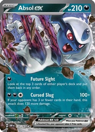 'Pokemon - 'Absol ex 135/197  - Holofoil SV03 Obsidian Flames - Double Rare