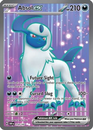 'Pokemon - 'Absol ex 214/197  - Holofoil SV03 Obsidian Flames - Ultra Rare