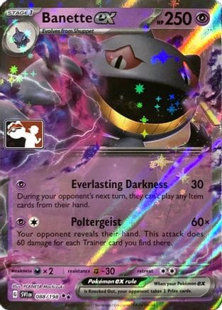 'Pokemon - 'Banette ex 229/198  - Holofoil Prize Pack Series Cards - Ultra Rare