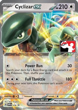 'Pokemon - 'Cyclizar ex 018  - Holofoil Prize Pack Series Cards - Promo