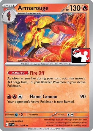 'Pokemon - 'Armarouge 041/198  Prize Pack Series Cards - Rare