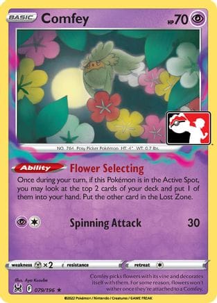 'Pokemon - 'Comfey 079/196  Prize Pack Series Cards - Rare