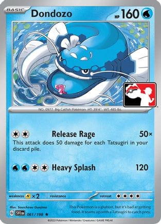 'Pokemon - 'Dondozo 061/198  Prize Pack Series Cards - Rare