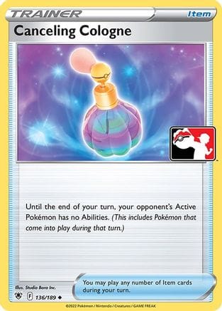 'Pokemon - 'Canceling Cologne 136/189  Prize Pack Series Cards - Uncommon