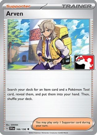 'Pokemon - 'Arven 166/198  - Holofoil Prize Pack Series Cards - Uncommon