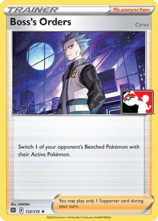 'Pokemon - 'Boss's Orders 132/172  - Holofoil Prize Pack Series Cards - Rare