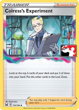 'Pokemon - 'Colress's Experiment 155/196  Prize Pack Series Cards - Uncommon