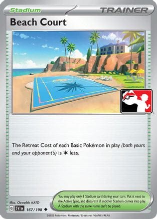 'Pokemon - 'Beach Court 167/198  Prize Pack Series Cards - Uncommon