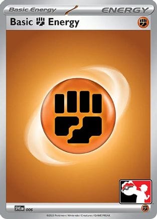 'Pokemon - 'Basic Fighting Energy 006  - Holofoil Prize Pack Series Cards - Common