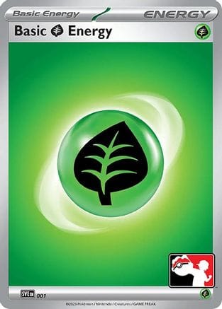 'Pokemon - 'Basic Grass Energy 001  Prize Pack Series Cards - Common