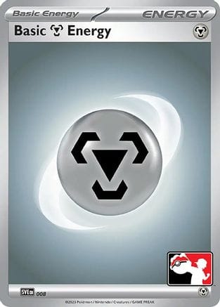 'Pokemon - 'Basic Metal Energy 008  Prize Pack Series Cards - Common