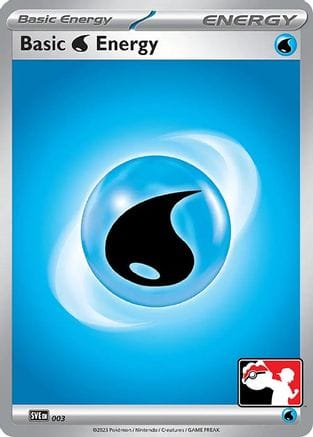 'Pokemon - 'Basic Water Energy 003  - Holofoil Prize Pack Series Cards - Common