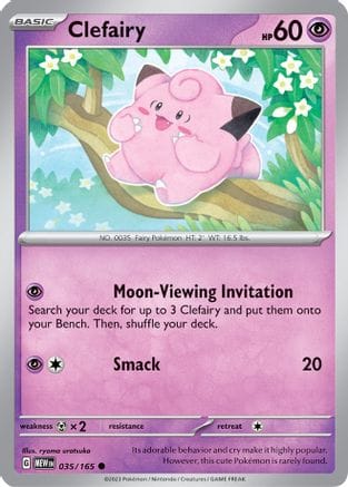 'Pokemon - 'Clefairy 035/165  SV Scarlet & Violet 151 - Common