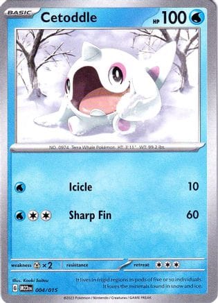 'Pokemon - 'Cetoddle 004/015  McDonalds Promos 2023 - Promo