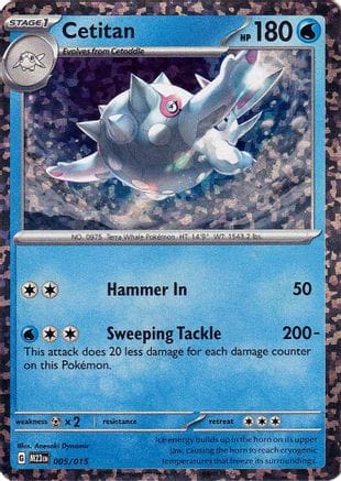 'Pokemon - 'Cetitan 005/015  - Holofoil McDonalds Promos 2023 - Promo